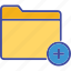 folder, add, document, archive 