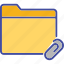 folder, attachment, document, extension 