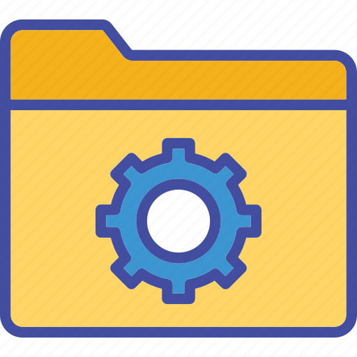 Folder, setting, document, gear icon - Download on Iconfinder