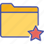 star, folder, document, storage 