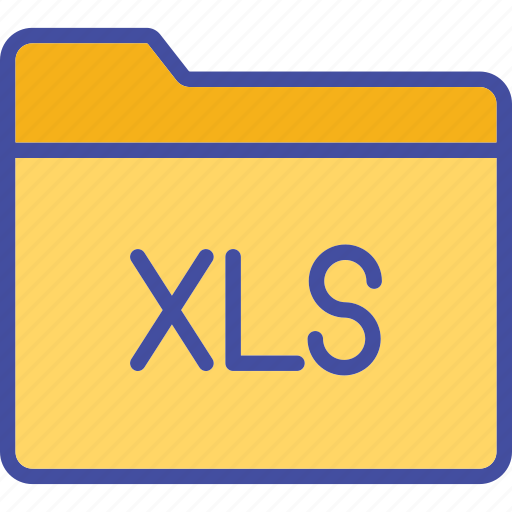 Xls, folder, document, storage icon - Download on Iconfinder