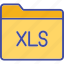 xls, folder, document, storage 