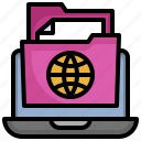 internet, files, folders, document, laptop, worldwide