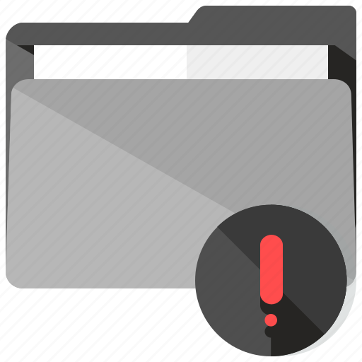 Alert, archive, attention, folder, warning icon - Download on Iconfinder