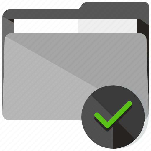Approve, archive, checkmark, confirm, folder icon - Download on Iconfinder