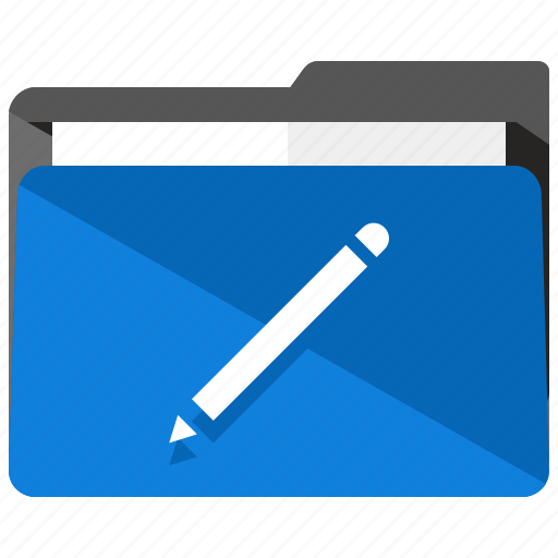Archive, edit, folder, pen, pencil, write icon - Download on Iconfinder