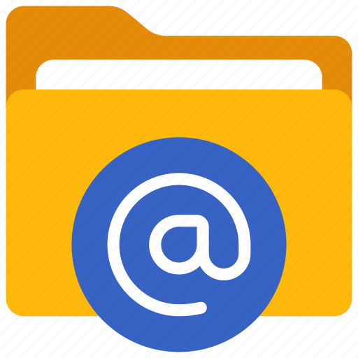 Email, at, folder, files, computing icon - Download on Iconfinder