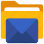 mail, folder, files, computing, email 