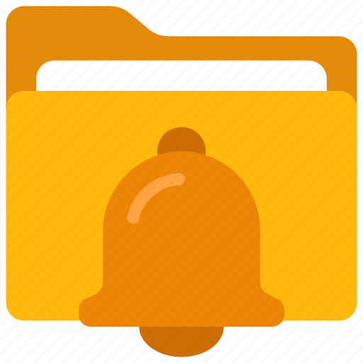 Notification, bell, folder, files, computing icon - Download on Iconfinder