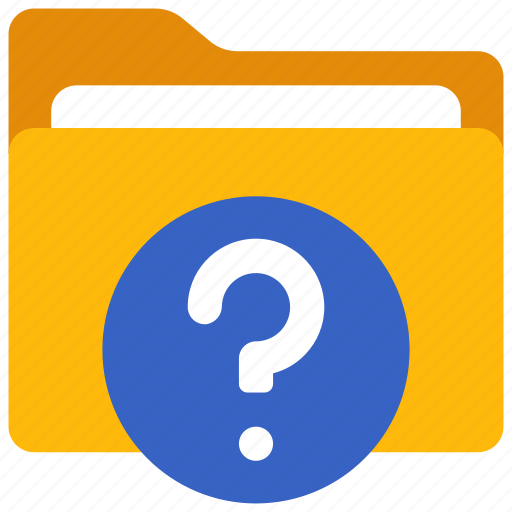 Question, folder, files, computing, unsure icon - Download on Iconfinder