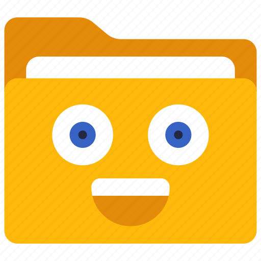 Smiley, face, folder, files, computing icon - Download on Iconfinder