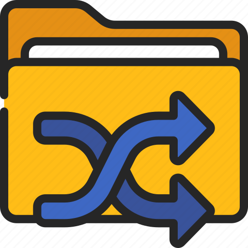 Change, arrows, folder, files, computing, shuffle icon - Download on Iconfinder