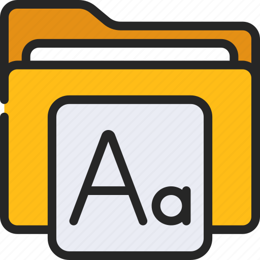 Font, folder, files, computing, fonts icon - Download on Iconfinder
