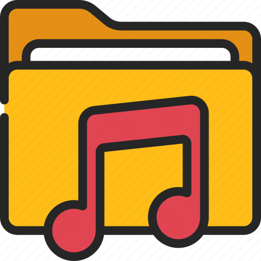Music, folder, files, computing, audio icon - Download on Iconfinder