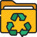 recycle, folder, files, computing, recycled