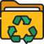 recycle, folder, files, computing, recycled 