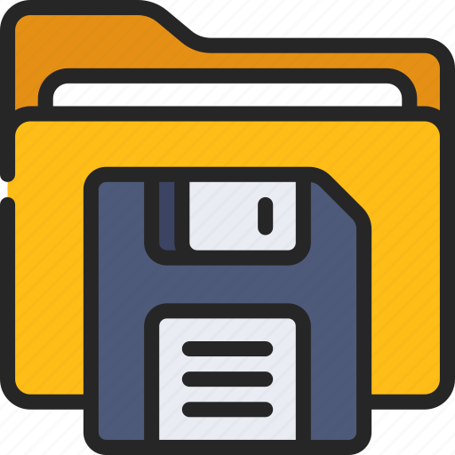Save, folder, files, computing, saved icon - Download on Iconfinder