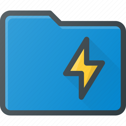 Directory, fas, flash, folder, lighting icon - Download on Iconfinder