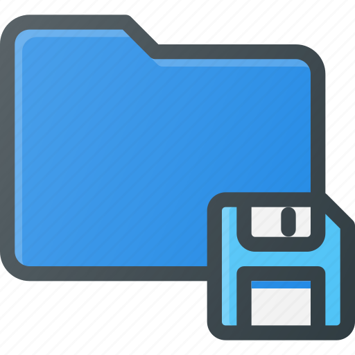 Directory, floppy, folder, save icon - Download on Iconfinder