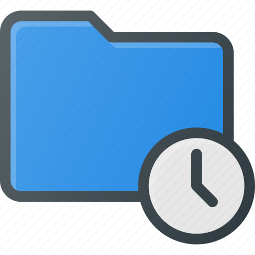 Backup, directory, folder, temp, temporary, time icon - Download on Iconfinder