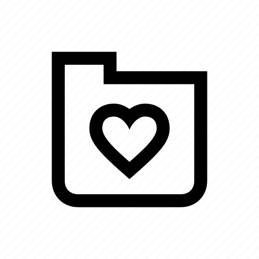 Folder, love, organize, favorites, heart, romance icon - Download on Iconfinder