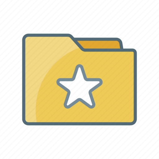 Bookmark, directory, document, favorite, file, folder, star icon - Download on Iconfinder