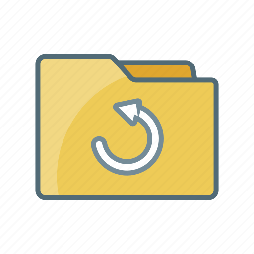 Back, directory, document, file, folder, refresh, update icon - Download on Iconfinder