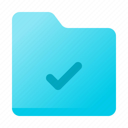 Document, folder, succes, tick icon - Download on Iconfinder