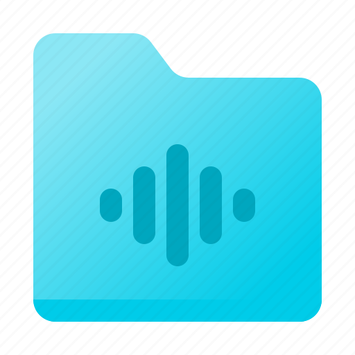 Audio, file, folder, music, sound icon - Download on Iconfinder