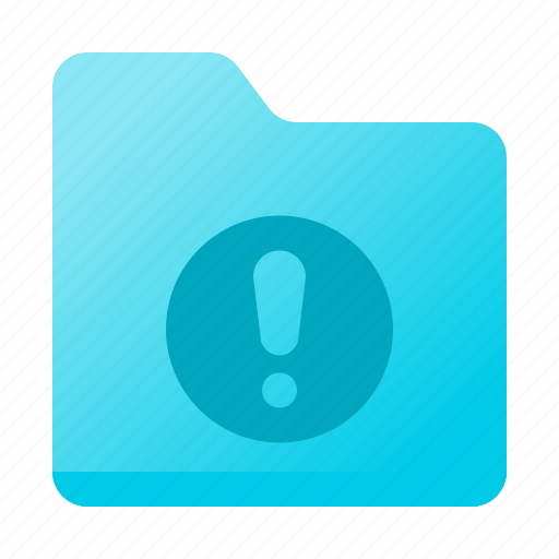 Document, folder, info, warning icon - Download on Iconfinder