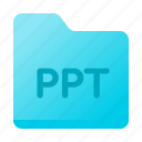 archive, document, file type, folder, power point, ppt