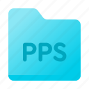 document, extension, file, folder, pps