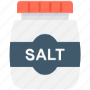 cooking ingredient, salt, salt cellar, salt container, salt jar 
