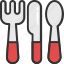 cutlery, dining, fork, knife, spoon 