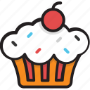 bakery, cupcake, dessert, food, muffin