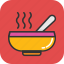 bowl, hot food, hot soup, meal, soup