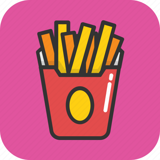 French fries, fries, fries box, frites, potato fries icon - Download on Iconfinder