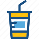 cold coffee, disposable cup, juice cup, paper cup, straw cup 