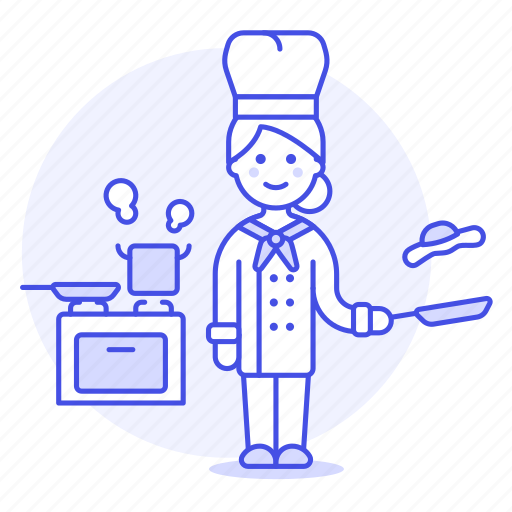 Chef, toque, restaurant, pan, blanche, cook, cookware icon - Download on Iconfinder