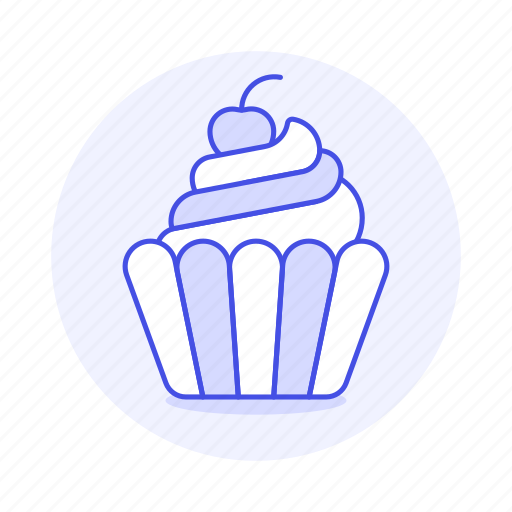 Baked, bakery, baking, cherry, cupcake, food, good icon - Download on Iconfinder