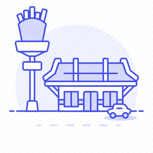 Building, burger, car, fast, fastfood, fat, food icon - Download on Iconfinder