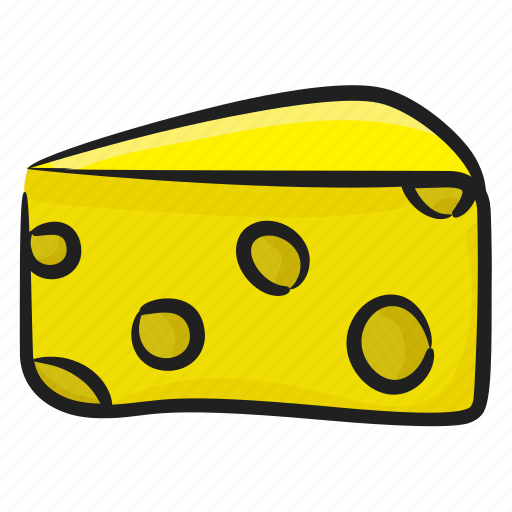 Cheese, cheese piece, cheese slice, dairy product, food item icon - Download on Iconfinder