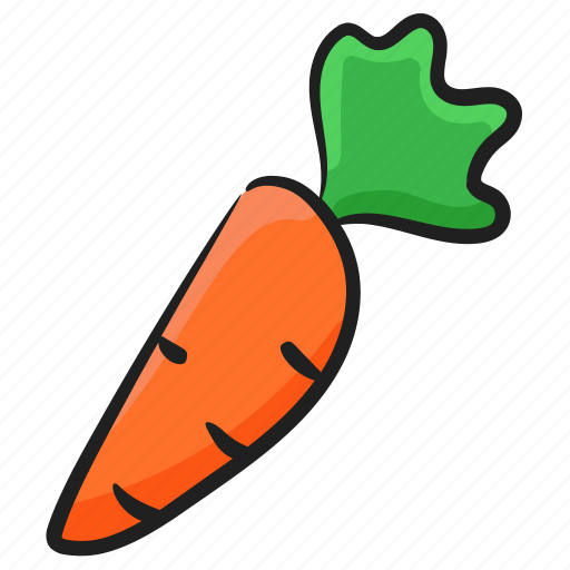 Carrot, food, organic carrot, root vegetable, vegetable icon - Download on Iconfinder