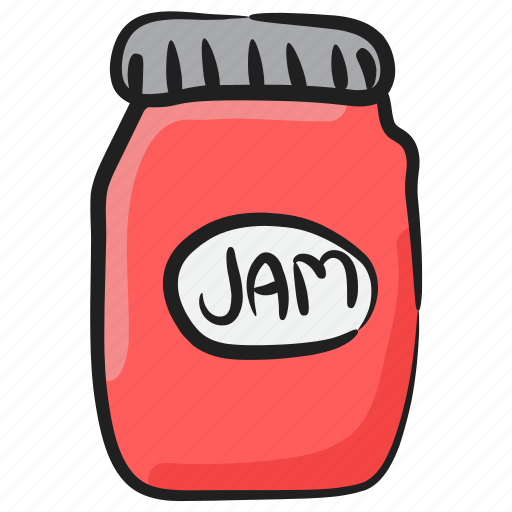 Bread jam, jam bottle, jam jar, jelly spread, strawberry jam icon - Download on Iconfinder
