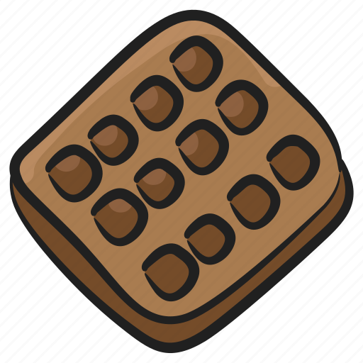 Bakery food, biscuit, cookie, snack, wafflebeat icon - Download on Iconfinder