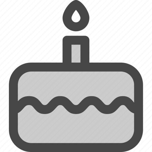 Birthday, cake, candle, dessert, food, party icon - Download on Iconfinder
