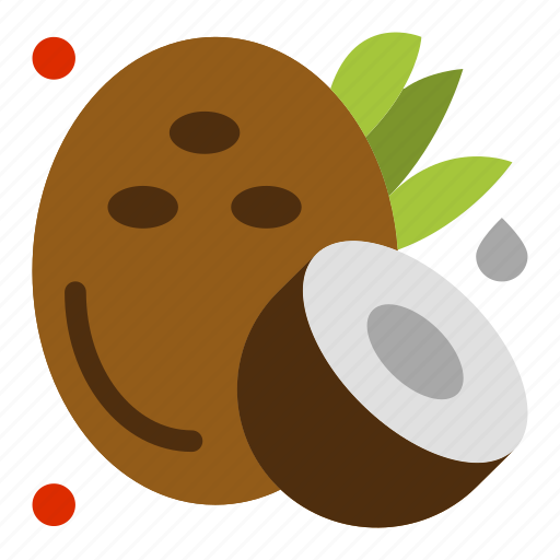 Coconut, fruit, half icon - Download on Iconfinder