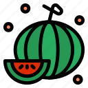 fruit, piece, watermelon