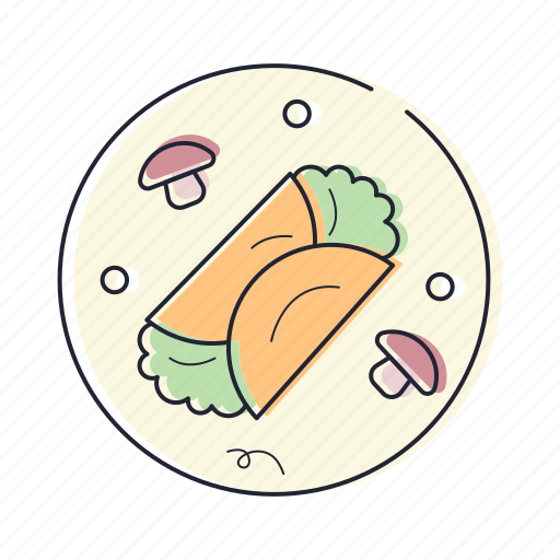 Burrito, mexican, food, vegetable, gastronomy, cooking, eat icon - Download on Iconfinder