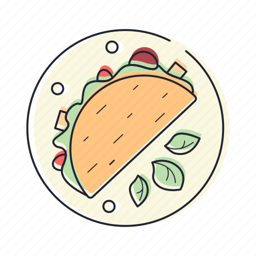 Food, taco, cooking, restaurant, gastronomy, vegetable, eat icon - Download on Iconfinder